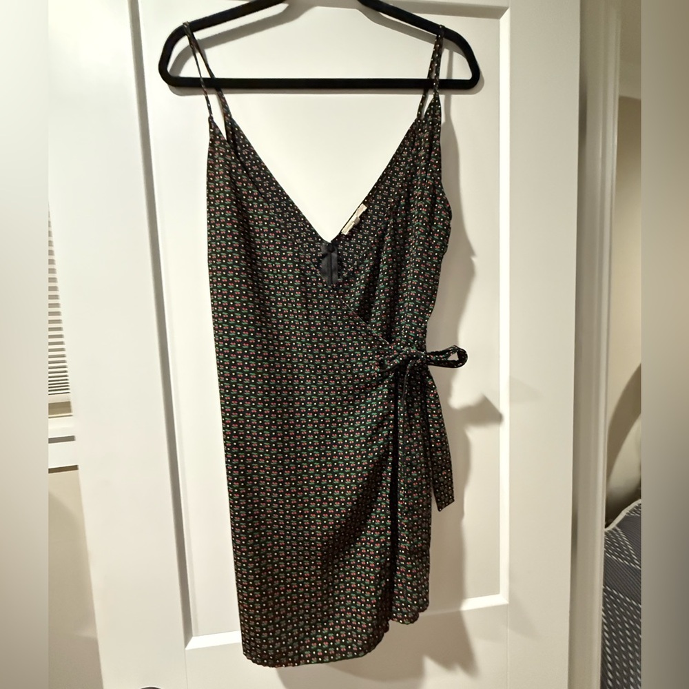 Le Lis Cherry Wrap Romper